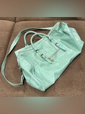 Steve Madden Mint Green Duffel Weekender Bag